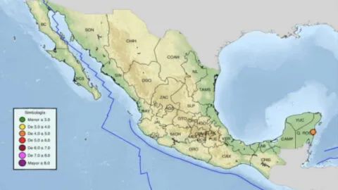 Se registra raro sismo de 4.6 en Quintana Roo, uno de los más fuertes en la región
