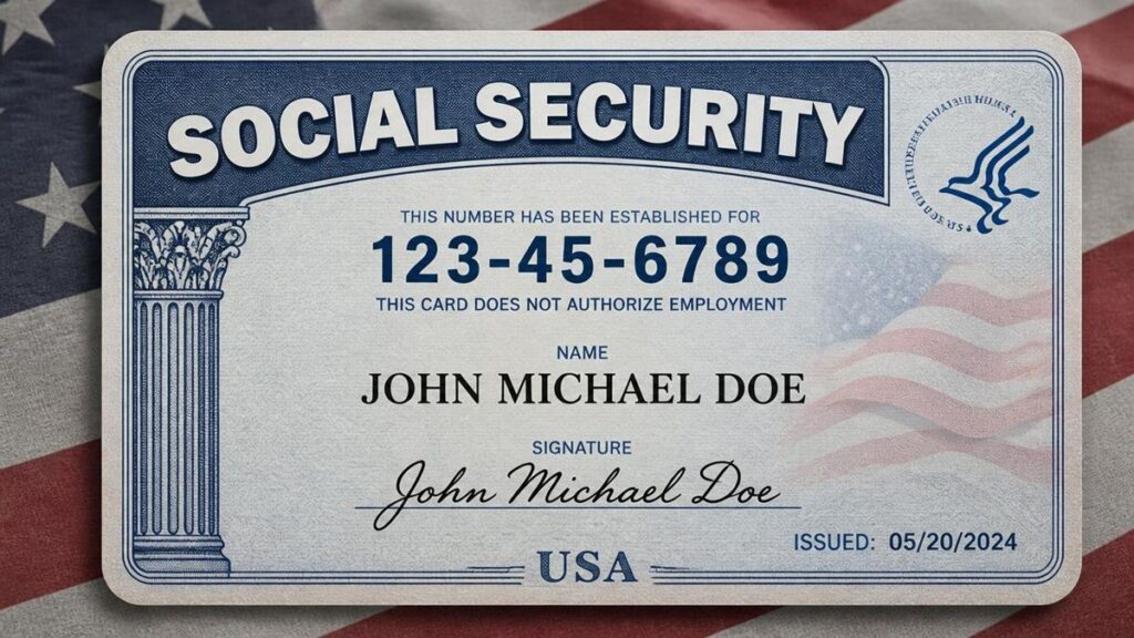Tarjeta del Seguro Social de Estados Unidos
