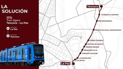 Nuevo Tren Ligero en Edomex: conoce la ruta Texcoco-La Paz y su conexión con el Metro de CDMX