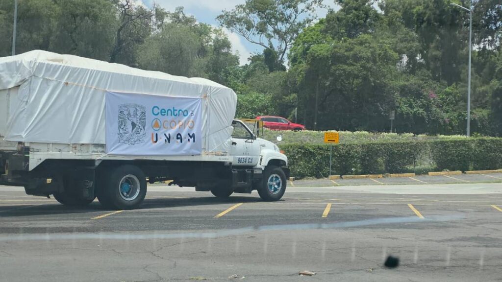 Acopio de la UNAM para Venezuela.