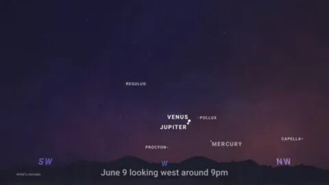 Venus y Júpiter protagonizarán un espectáculo en junio; estos son los fenómenos astronómicos que podrás ver