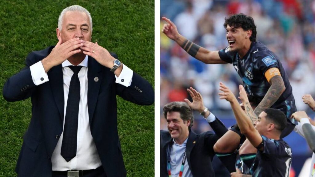 Paraguay celebra su victoria contra Alemania