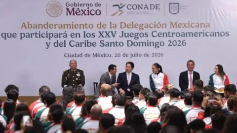 Sheinbaum abandera a la delegación mexicana rumbo a Juegos Centroamericanos y del Caribe Santo Domingo 2026