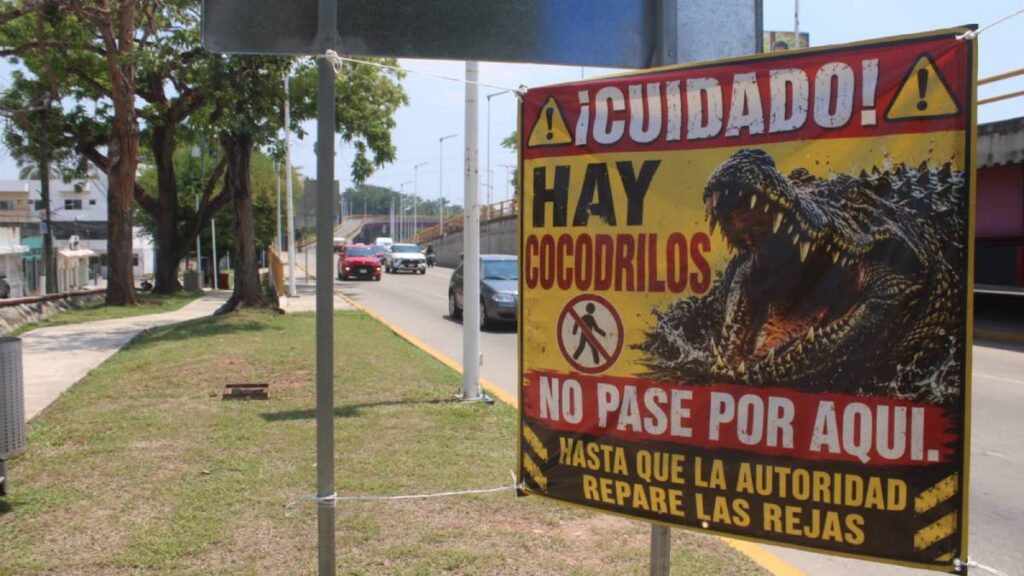 Cocodrilos en parque de Villahermosa.