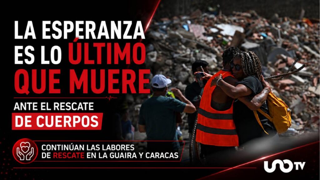 Rescatistas de varios países mantienen la búsqueda de sobrevivientes en Venezuela. La temporada de lluvias amenaza las operaciones de emergencia.