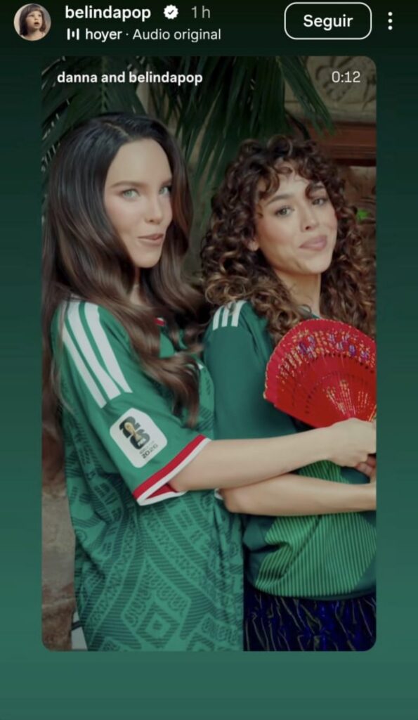 Belinda y Danna en Instagram