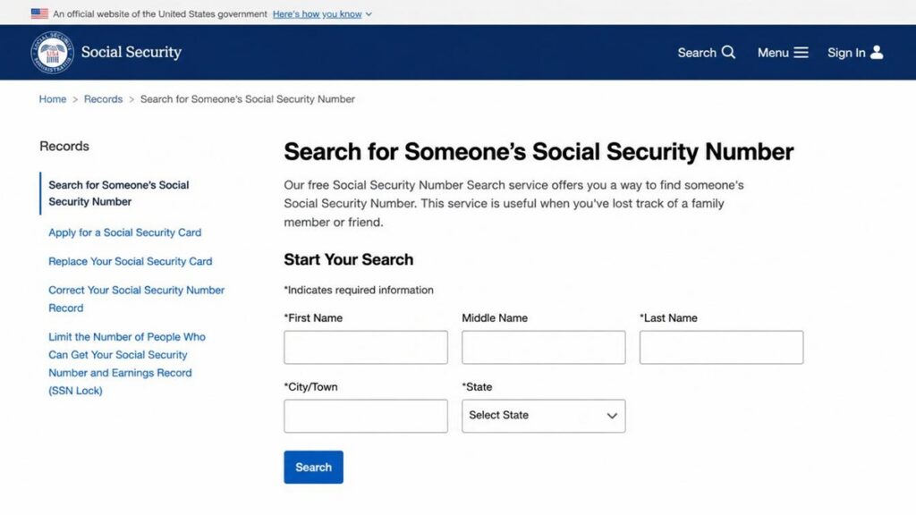 Buscador de nombres del Seguro Social