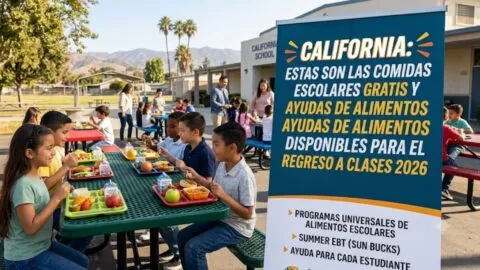 California: estas son las comidas escolares gratis disponibles para el regreso a clases 2026
