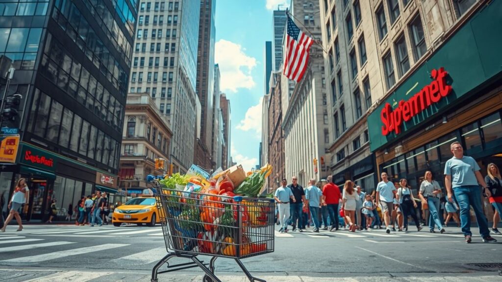 Carrito de supermercado en Nueva York