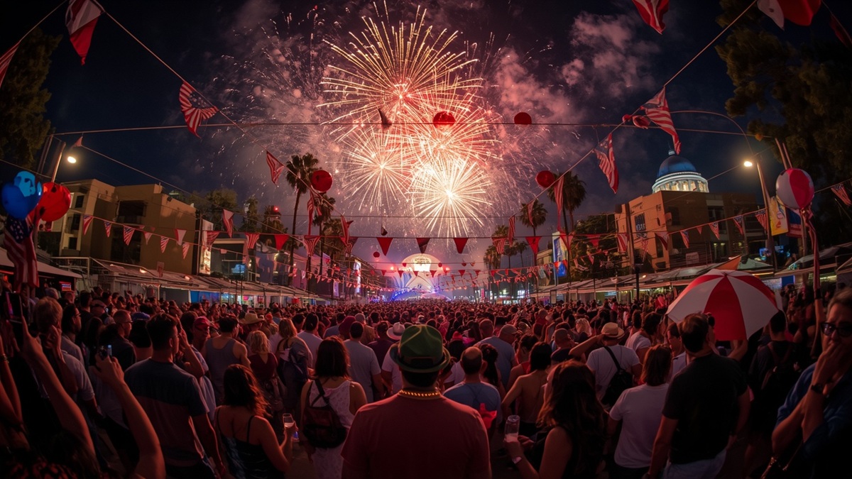 Celebraciones del 4 de julio en Los Angeles