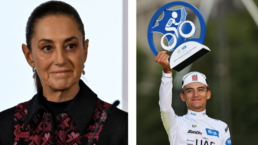 Claudia Sheinbaum felicita a Isaac del Toro por su histórico podio en el Tour de Francia: “México se siente muy orgulloso”