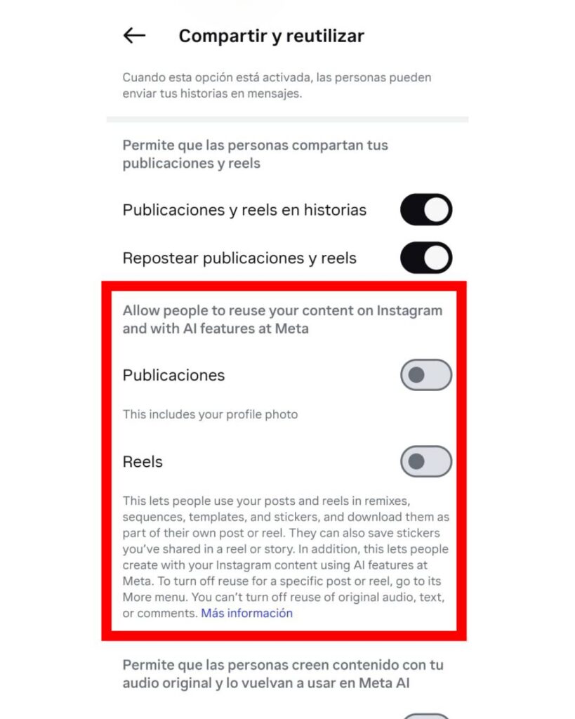 ¿Cómo evitar que Meta AI use tu contenido de Instagram?