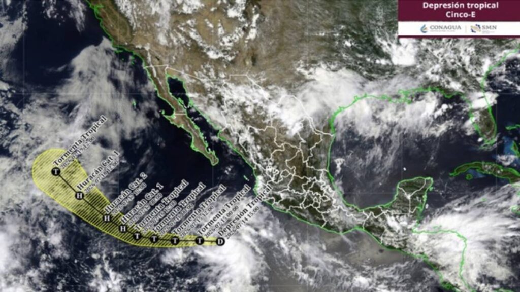 Depresión tropical Cinco-E