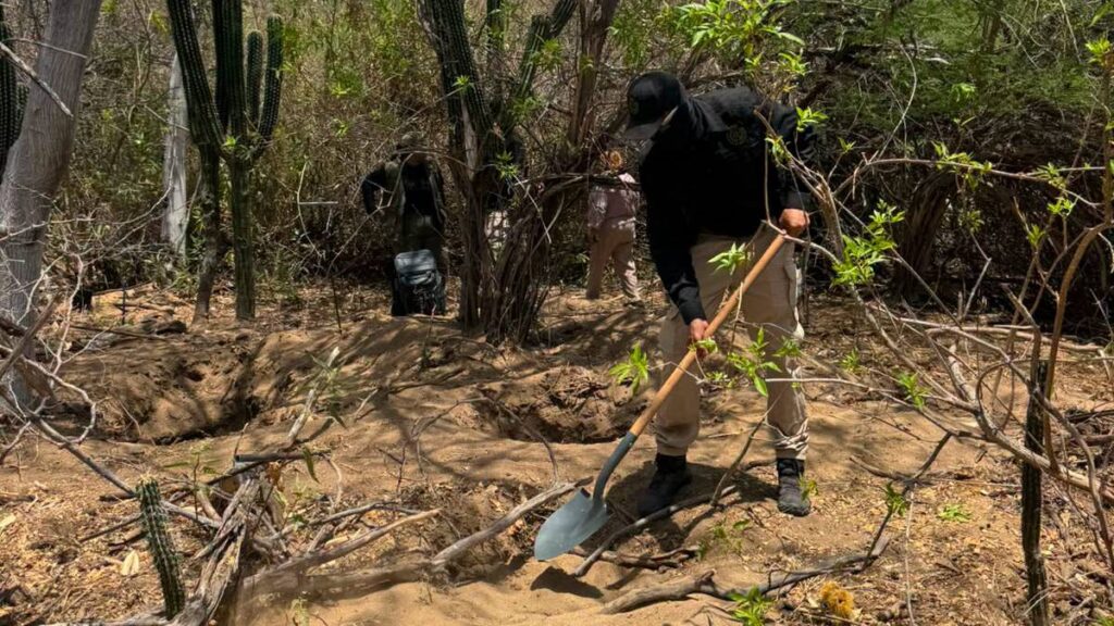 Dos fosas clandestinas en Baja California Sur.