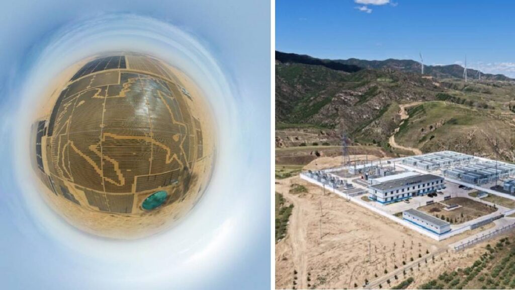 desierto de china central electrica