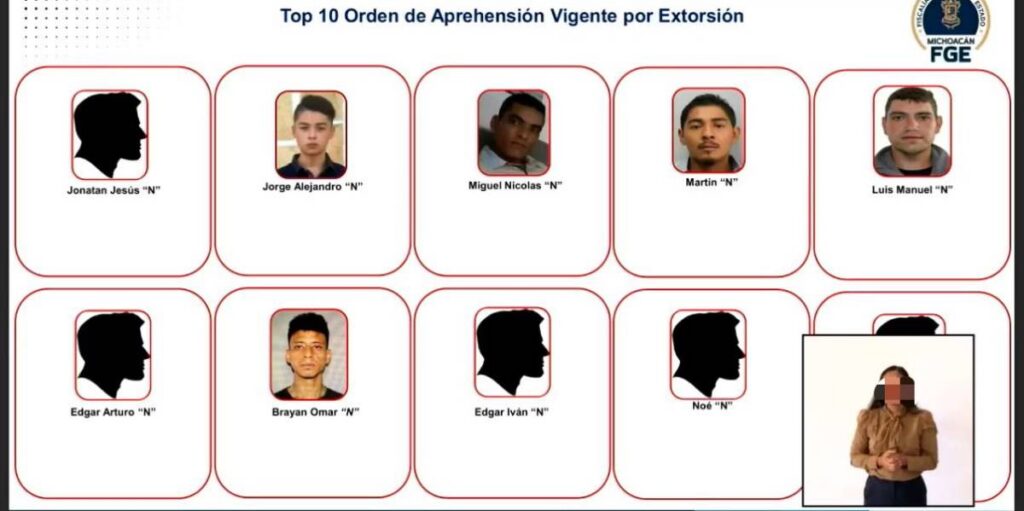 Extorsionadores de Uruapan, Michoacán.