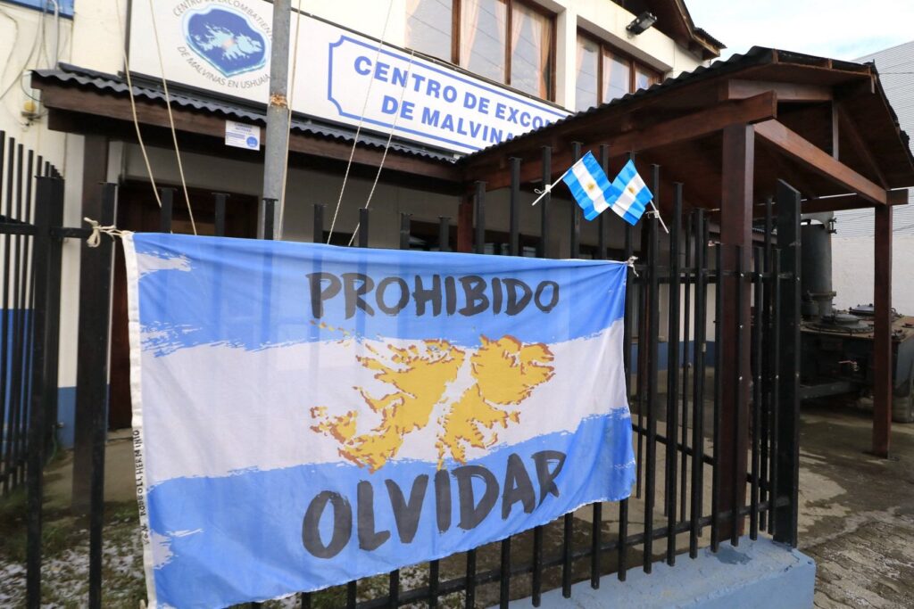 Ushuaia, Argentina sobre Islas Malvinas. Foto AFP