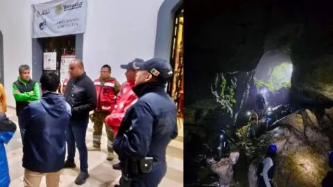 Desaparecen cuatro miembros de una familia en la gruta Chichicazapan, en Puebla