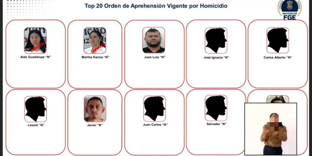 Homicidas de Uruapan, Michoacán.