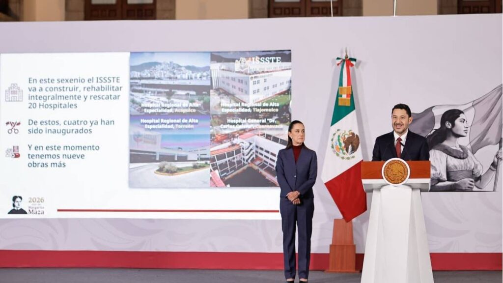 Hospital del ISSSTE en Tamaulipas presenta gran avance.