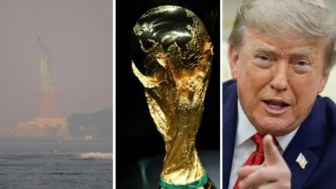 Trump culpa a Canadá por humo que amenaza final del Mundial