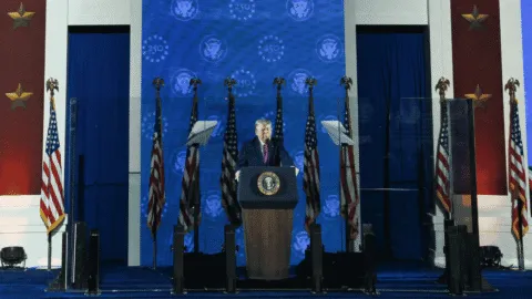 Donald Trump critica al comunismo durante el 250 aniversario de la independencia de EE. UU.