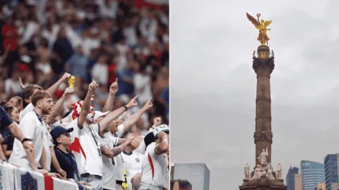 México vs Inglaterra: aficionado inglés convoca a sus compatriotas en el Ángel para banderazo