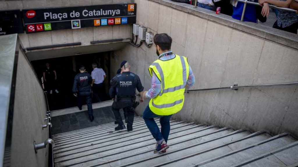 Incendio en metro de Barcelona