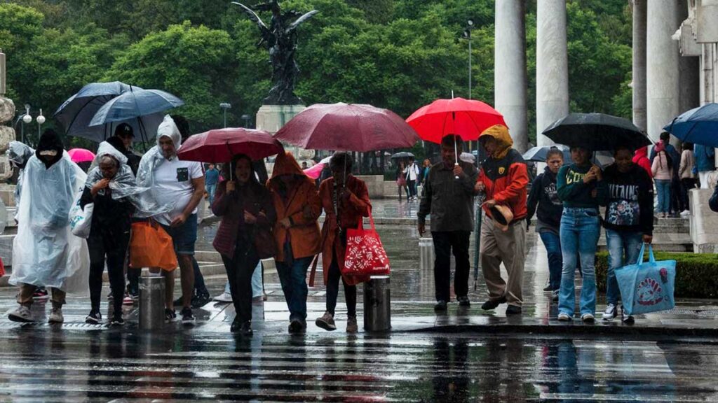 Lluvias fuertes en CDMX