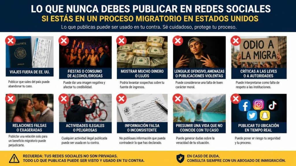 Lo que nunca debes de publicar en redes sociales