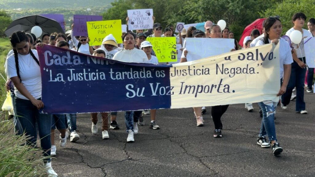 Marchan por Arely en Tabasco, Zacatecas; piden sanciones severas para su agresor
