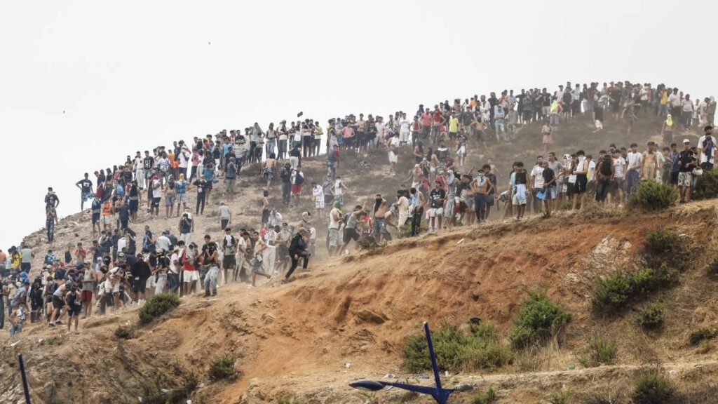 Miles de migrantes se reunieron en la zona