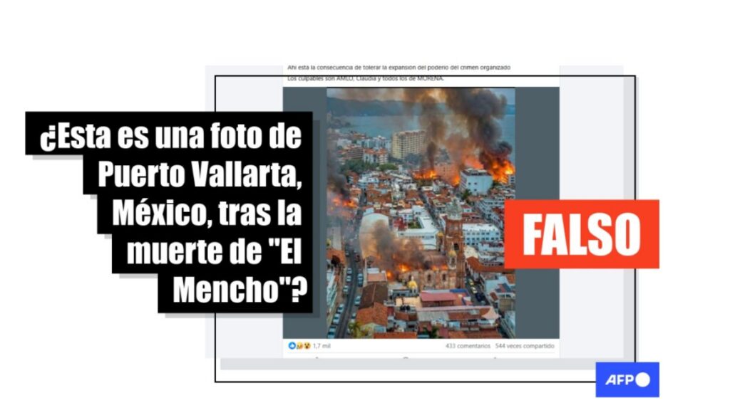 Noticia falsa sobre el Mencho