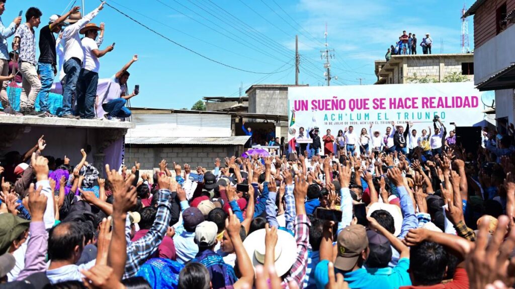 El gobernador Eduardo Ramírez Aguilar acompañó el proceso de remunicipalización que busca crear Ach’Lum El Triunfo en Chiapas.