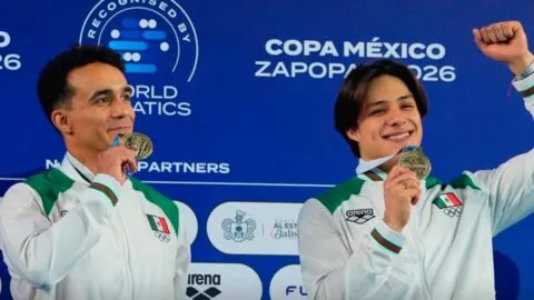 Osmar Olvera y Juan Celaya conquistan el oro en la Copa México de Clavados 2026
