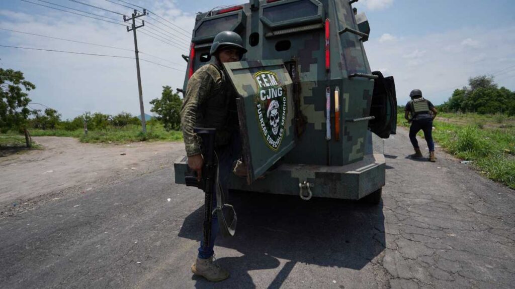 Presencia del CJNG en estados de México