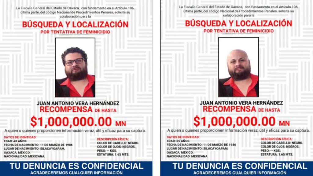 Juan Antonio Vera Hernández sigue prófugo.
