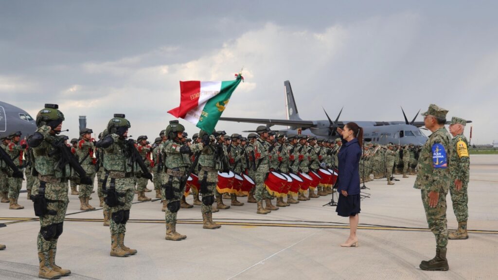 Sheinbaum reconoce al agrupamiento "Yumare" por apoyar a Venezuela. Foto: Uno TV