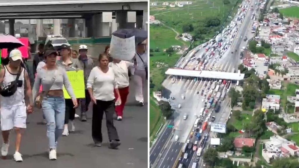Padres retiran bloqueo, protesta seguirá en la Fiscalía del Edomex. Foto: Uno TV