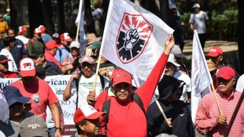 Sindicato de electricistas encabeza las movilizaciones en CDMX este 13 de julio