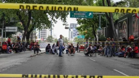 Secciones de la CNTE encabezan las movilizaciones en CDMX este 16 de julio