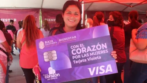 Tarjeta Violeta abre registro en Baja California; dará 2 mil 600 pesos
