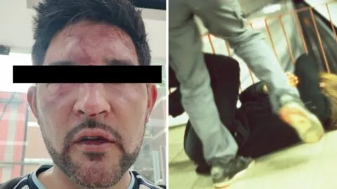 VIDEO: aficionado argentino termina hospitalizado tras golpiza afuera del Fan Fest del Zócalo