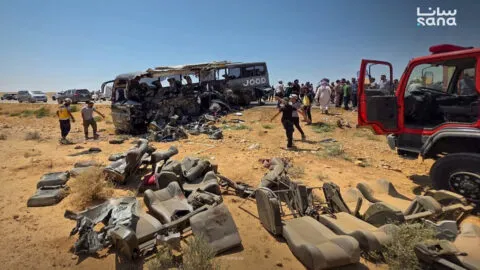 Tragedia en Siria: choque entre dos autobuses deja 35 muertos y 30 heridos