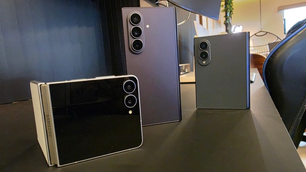 Presentan la nueva serie de celulares plegables de Samsung