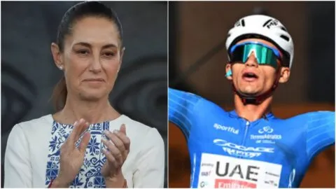"¡Felicidades!": Sheinbaum aplaude la histórica posición de Isaac del Toro en el Tour de Francia 2026