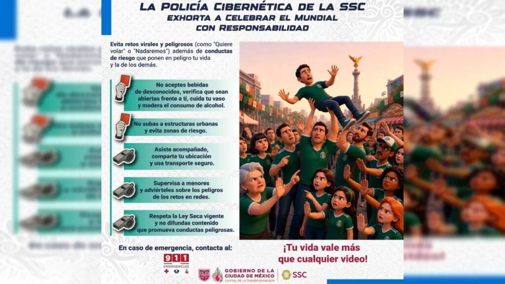 SSC alerta por riesgos de retos virales y conductas peligrosas