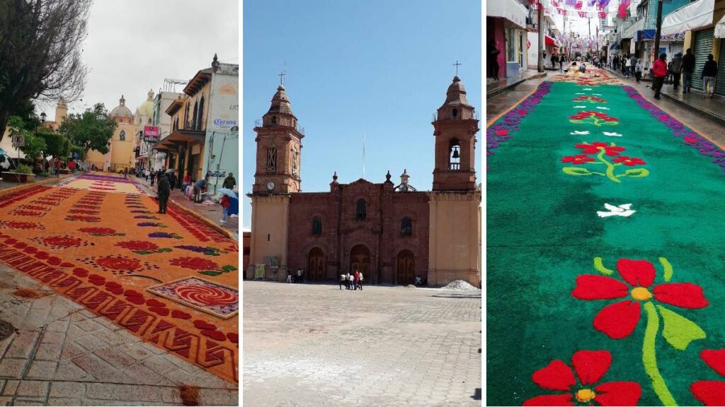 Huajuapan Oaxaca alfombras de aserrín