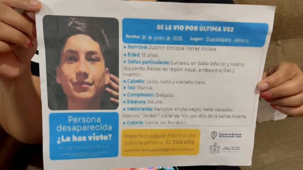 Joven desaparecido.