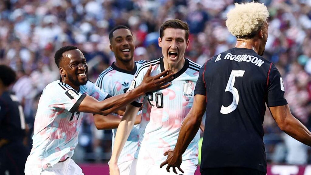 Hans Vanaken festeja el gol que le dice adiós a los estadounidenses | Reuters